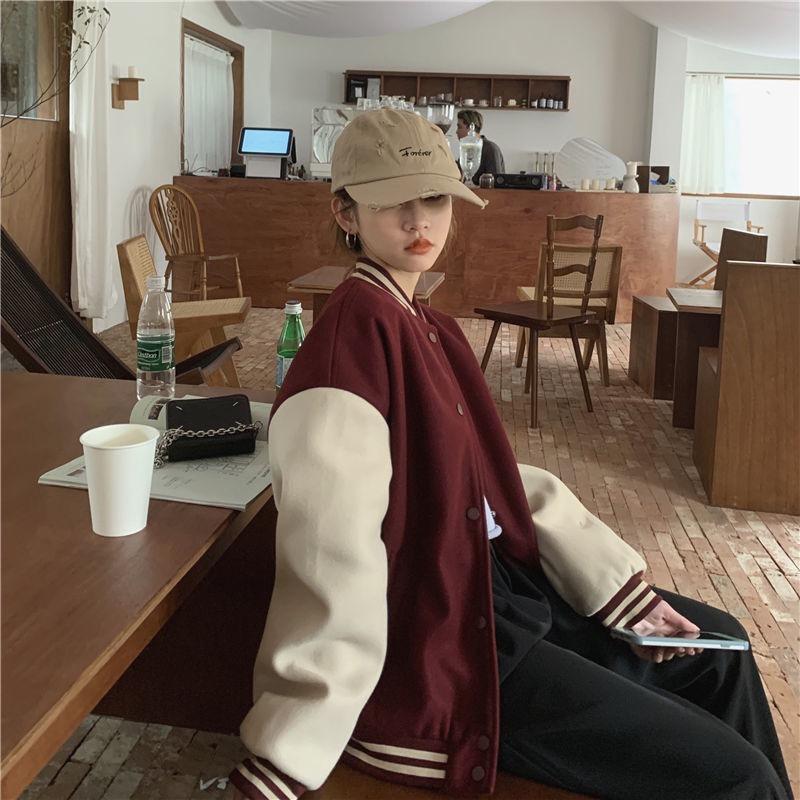 Бейсбольная куртка с флисовой толстовкой Женская куртка Кардиган Топ