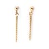 Les Trésors De Lily [K3821] - Gold Plated 'Choréographie' Earrings - 25x2 Mm