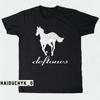 Футболка Deftones Белый Логотип Пони Рок-группа Унисекс Черная Футболка Размер S-5XL Унисекс Футболка