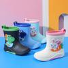 Kids' Waterproof Fleece-Lined Detachable Mid-Calf Rain Boots for Boys & Girls