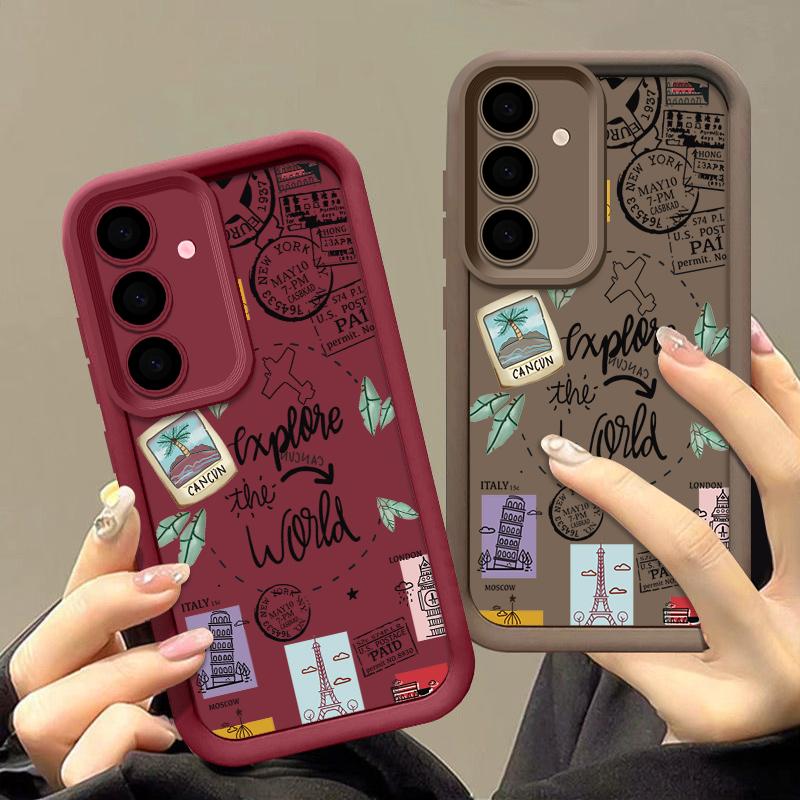 Знаменитый чехол для Samsung Galaxy A56 A36 A26 A16 5G A55 A35 A15 A54 A34 A17 A37 A57 S20 FE S21 S22 S23 S26 S24 S25 Ultra Capa