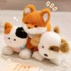 Kawaii Cat Fox Dog Plush Toy Cute Cartoon Animal Baby Doll Stuffed Throw Pillow Sofa Cushion Children Christmas Birthday Gift