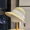 New style beach straw hat for women in summer2026Sun hat for vacation, Japanese-style beach hat with wide brim for sun protection