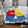Custom Name Bike Ride Adventure Party Blanket For Couch Bed Plush Cozy Fuzzy Blanket Super Soft Warm Blankets For Fall And Winter 091691