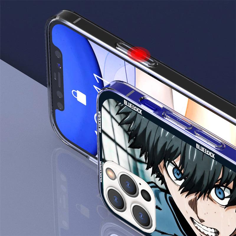 Японское аниме Blue Lock Чехол для телефона для iPhone 17 Air 16 Pro Max 16E 15 + 14 Plus 11 12 13 Mini 7 8 SE Подарок Печатная крышка Fundas 17 A