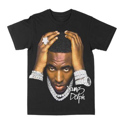 Унисекс Хлопковая Футболка Young Dolph Уличный Стиль Повседневная Крутая