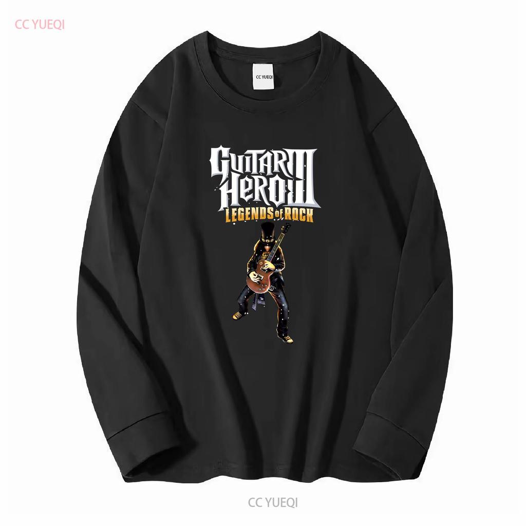Guitar Hero 3 Legends Of Rock 2007 T Shirt Unisexs M Black White 53 67 Vintage Washed Soft Unisex Stretched Slightly Versatile