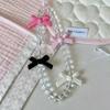 Милый Очаровательный Бантик Телефонная Цепочка Для Женщин Девочек Телефон Ювелирные Изделия Ремешок Бисерный Шнурок Подвесной Шнур Аксессуары Ccd Камера Подвеска