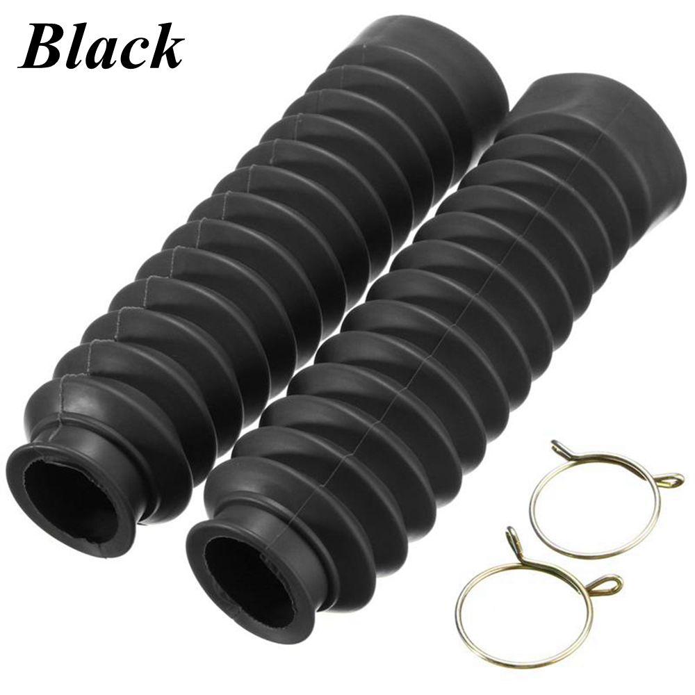 1Pair Fashion Universal New Front Fork Cover Motorcycle Rubber Protector Gaiters Boots Case