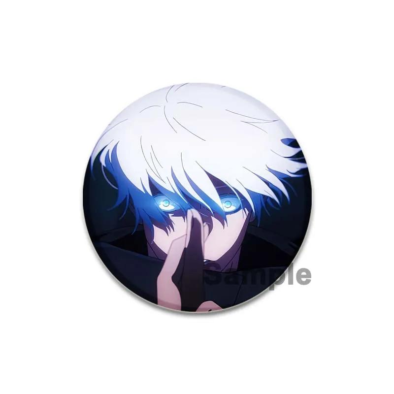 32/44/58mm Cute Anime Style Jujutsu Kaisen Brooch Satoru Gojou Cosplay Comic Button Pins Clothes Backpacks Cartoon Badge Jewelry Accessorie
