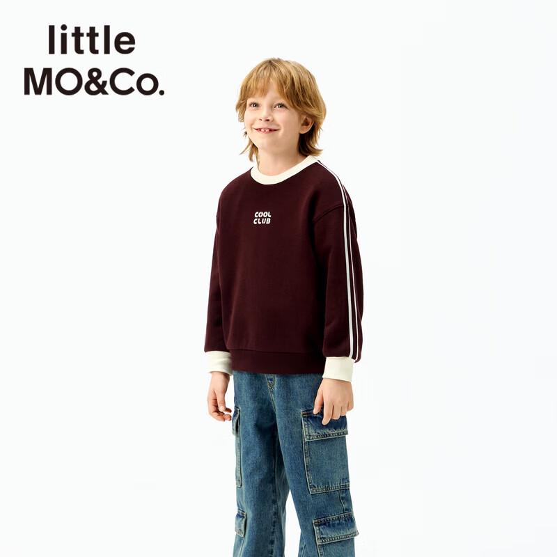 little MO&Co. Kids' Cotton-Blend Crewneck Sweatshirt