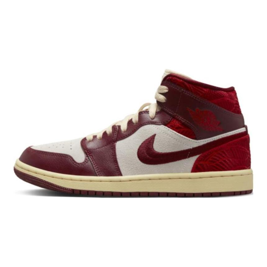 Женские кроссовки Air Jordan 1 Mid Se 'Red Cream' Jordan DZ2820-601