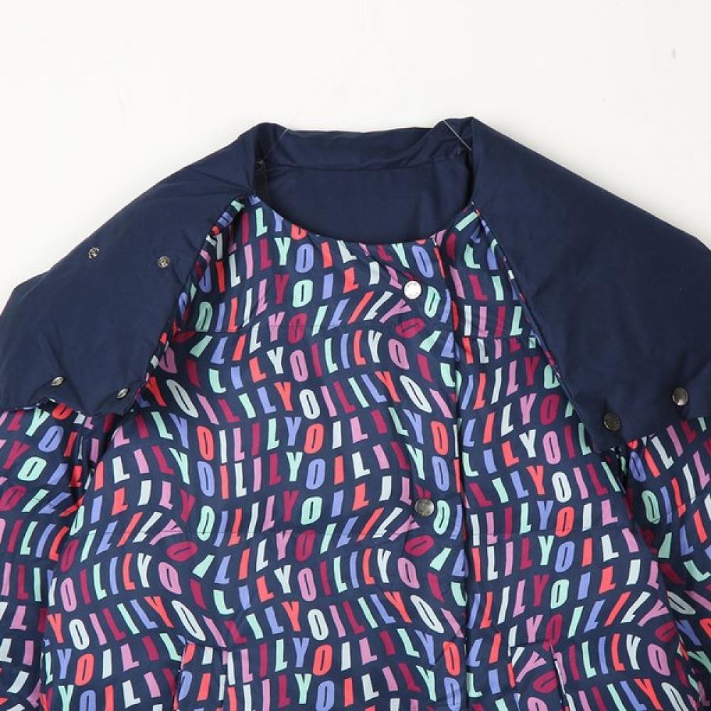 Oilily Reversible Pattern Down Jumper  Owdfajp006 