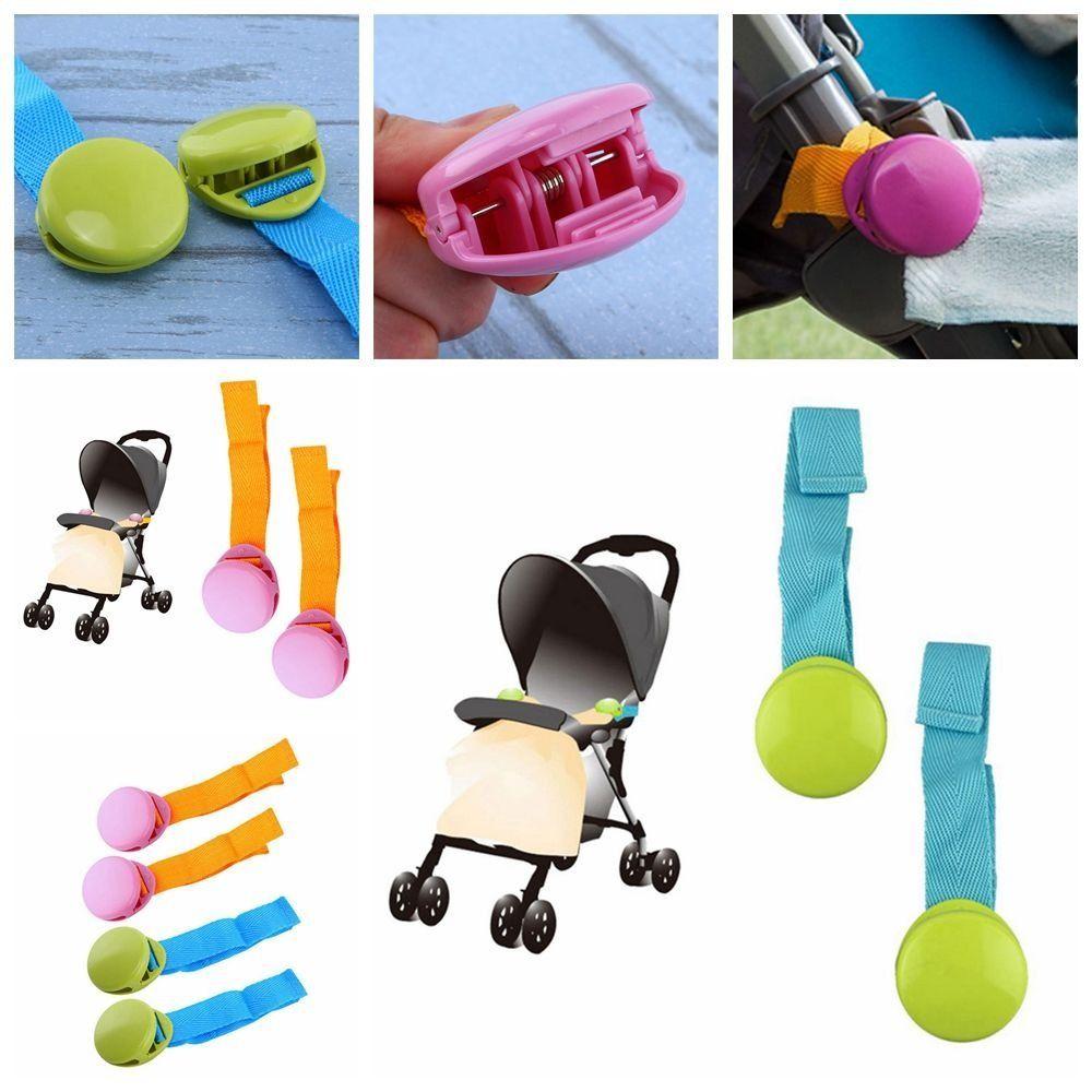 1Pair Outdoor Clamps Safety Stroller Blanket Clip Anti-slip Pushchair Kids Trolley Tool