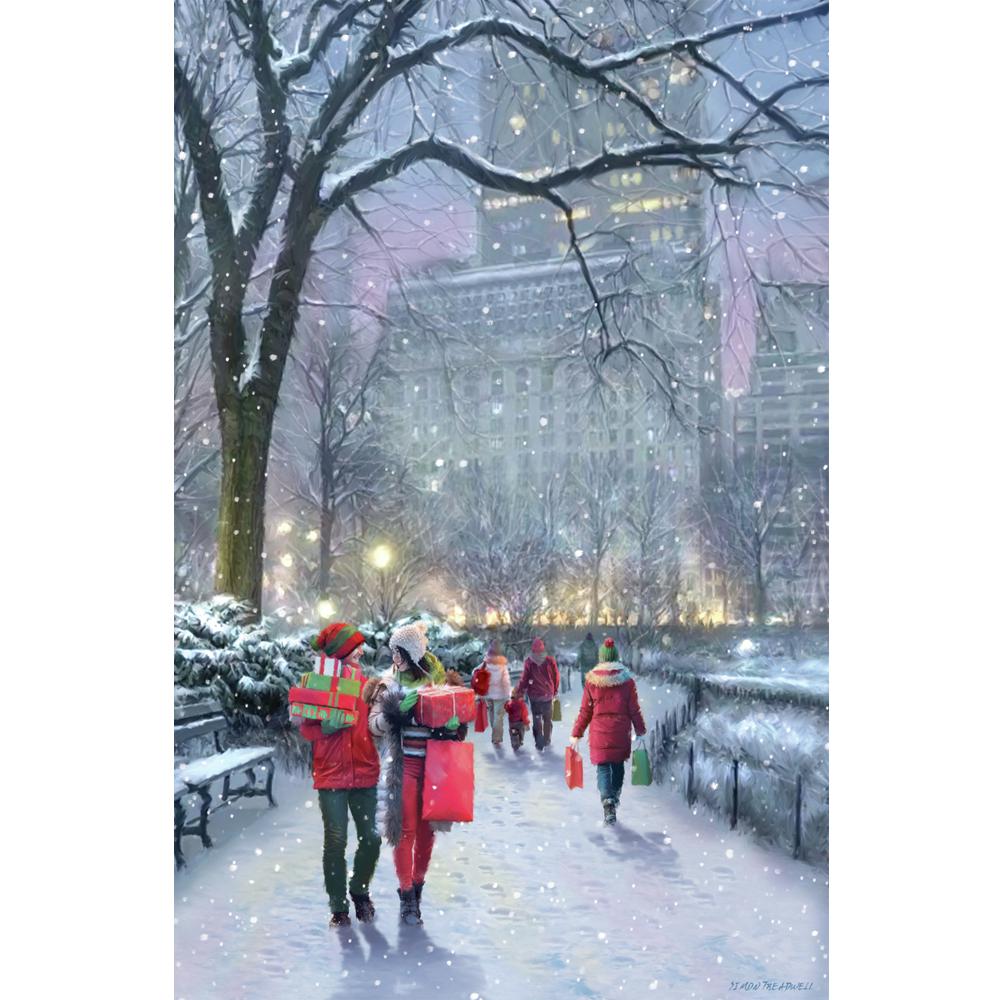 DIY Алмазная картина "Санта-Клаус" Полный круг Город Рождественский Алмаз Полный набор Вышивка 5D Вышивка крестиком Украшение дома