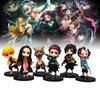 Anime Pvc Figurine Collection Set Of 6 Featuring Demon Slayer Tanjiro Nezuko And Zenitsu