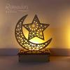 EID Mubarak Wooden Pendant Ramadan Decoration for Home Islamic Muslim Party Decor Eid Al Adha Eid Gifts Ramadan Kareem