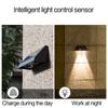 Уличный настенный светильник на солнечных батареях Светодиодные садовые светильники Водонепроницаемый датчик управления освещением Лампы на солнечных батареях Вилла Двор Балкон Лестница Забор