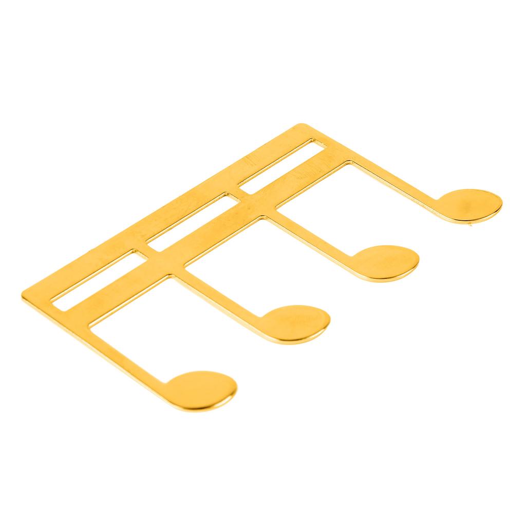 Music Book Clip Metal Portable Book Page Holder Clip for Piano Guitar Sheet Music Stand Gold