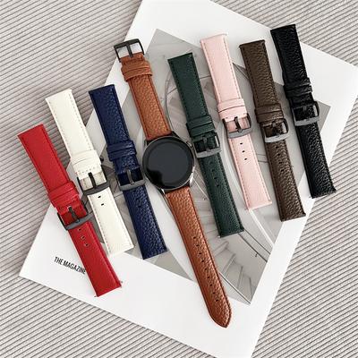 20 мм 22 мм кожаные ремешки для часов Huawei Watch 4/3/GT3/2 Pro Amazfit GTR 4/GTS 4 47 мм 42 мм Samsung Galaxy Watch 3 4/5/6 ремешок для часов