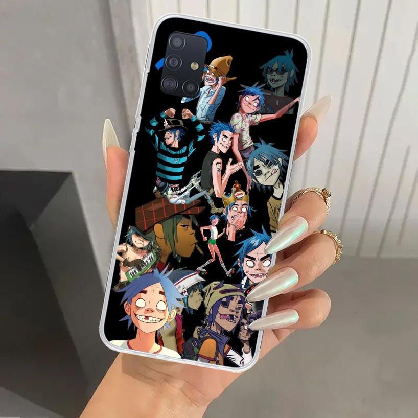 Чехол для телефона Gorillaz Anime для Samsung Galaxy A52 A32 A22 A12 A02S A50S A30S A10S Note 20 Ultra 10 Plus S10 A31 A20 A71 A72 Galax