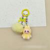 Three-dimensional Flocking Keychain Pendant Cute Bag Accessories Doll Cartoon Ornament