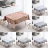Marble Striped Tablecloth Home Decor Stain Resistant Waterproof Table Decoration Rectangular Kitchen Fireplace Tops