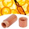10 шт. Деревянная коробка-цилиндр для эфирных масел, контейнер для хранения бутылок, дорожный кейс для переноски, 2,5 см внешний