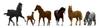 Rokuhan Z Gauge Scale Miniature Figure Horse S209 Diorama Supplies 1/220