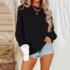 Women Autumn Winter Tops Women's Long Sleeve Sweatshirt Casual Crewneck Loose Fit Pollover Fleece Tops