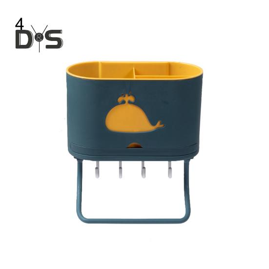 Настенный лоток для столовых приборов с поддоном для сбора капель, прочный держатель для палочек из полипропилена, кухонный гаджет