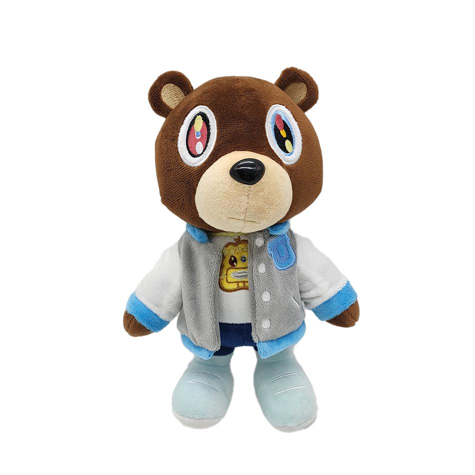 Kawaii Kanye Dropout Bear, плюшевый мишка, плюшевые игрушки Kanye West, выпускной, мягкие, домашний декор, куклы для детей, подарок на день рождения