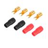 ACROPIX Терминальный адаптер U-образный обжимной клеммный разъем для кабеля акустического провода, автоматическая полоса 4 калибра, лопатка, черный, красный, 8 шт.