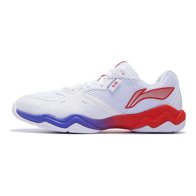 Li Ning 2 Текстиль, Синтетическая кожа Удобная амортизация Нескользящая Устойчивая к истиранию Низкие Бадминтонные кроссовки AYTS016-8