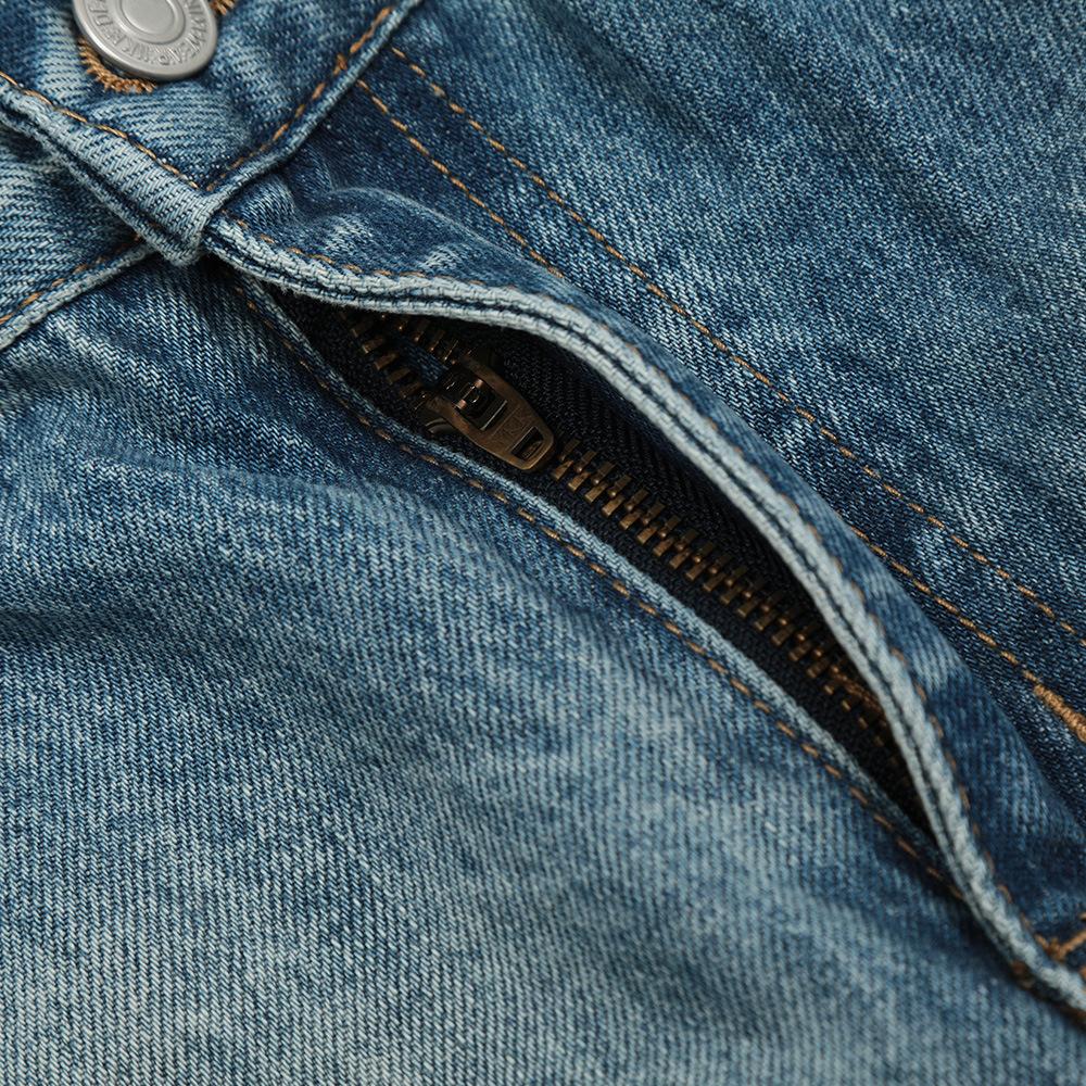 Contrast Color Spray Paint Washed Buffalo Straight Trousers Men's High Street American Casual Loose Wide-leg Mopping Pants Trend