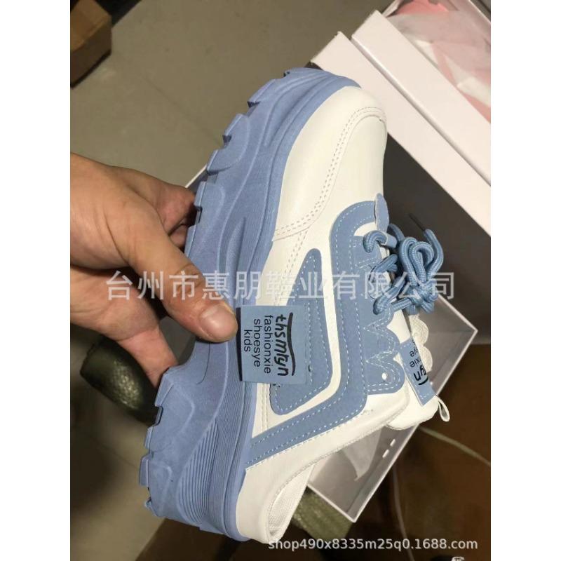 Новые женские туфли для спорта и отдыха на толстой подошве, белые туфли с цветными блоками, без задника, с полузатянутым каблуком