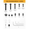 Motorcycle Fairing Bolt Kit, 195Pcs Stainless Steel M5 M6 Windscreen Screws Fastener Clips Universal Fit For Motorcycle Sportbike GSXR Honda Kawasaki