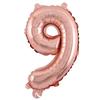 32-дюймовый цифровой воздушный шар из розового золота с номером, гелиевая фольга, украшение для дня рождения, свадьбы