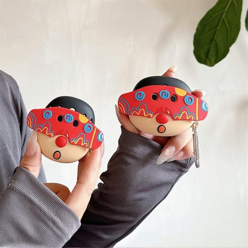Spoof mask fat tiger AirPods pro1 apple bluetooth headset case 1/1 generation cartoon protective case for tide