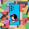 Hot M-Mafaldas Comics Phone Case For Samsung S25,S24,S23,S22,S21,S20,S10,Ultra,Plus,Lite,FE,Soft Silicone Black Cover
