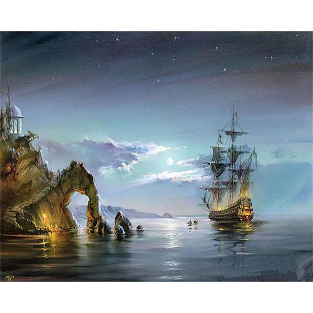 40x50 см краска по номерам розовое дерево пейзаж DIY картина по номерам вишни ручная роспись уникальный подарок домашний декор