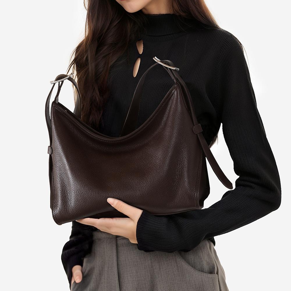 Top-tier Tree SAP Leather Tote Bag, Urban Simple Women's Bag with A Sense of Luxury, Large-capacity Single-shoulder Bag