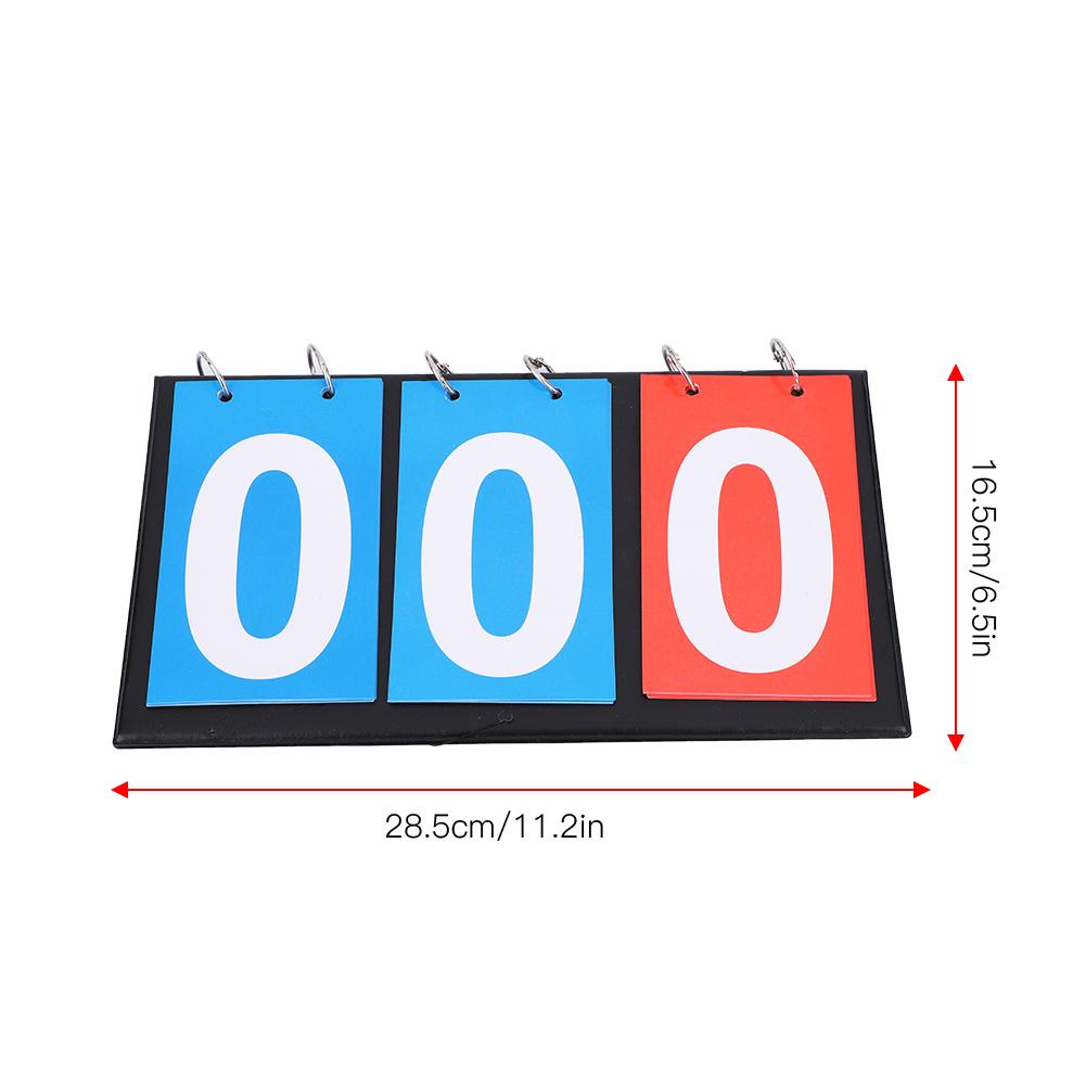 Портативное спортивное табло для счета очков для настольного тенниса, баскетбола(3 цифры Красный Синий)