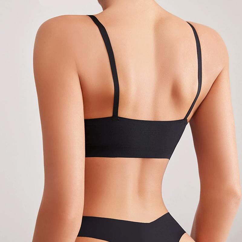 Бесшовные бюстгальтеры для женщин, спортивный бюстгальтер, удобный беспроводной бюстгальтер для йоги, нижнее белье для сна, интимное белье для девочек