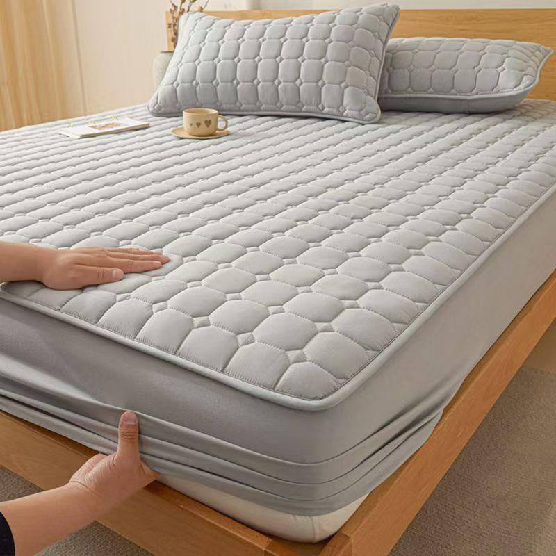 Наматрасник - Роскошный Хлопковый Защитник Матраса - Мягкий, Удобный и Дышащий Наматрасник - Матрас От Пыли, Грязи, Пролитых Жидкостей и Пятен