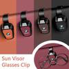 IQJD2 Car Sun Visor Glasses Holder Organizer Anti-Slip Eyewear Clip for BMW 2 5 6 7 Series F20 G20 G30 X1 X3 X4 X5 X6 F15 G05 Sticker