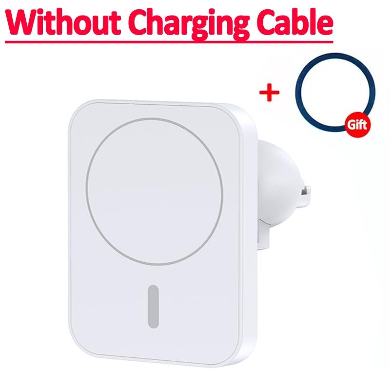 Магнитные беспроводные зарядные устройства, подставка на вентиляционную решетку автомобиля, держатель телефона, мини-станция для быстрой зарядки iPhone 12 13 14 15 Pro Max macsafe