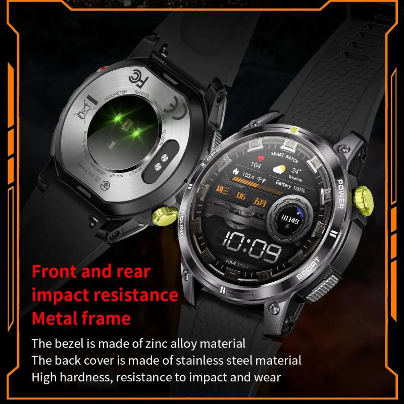2025 New Outdoor Professional GPS Trajectory Smart Watch 1.5"HD Screen Waterproof Bracelet BT Call Smartwatch Men for Android IOS