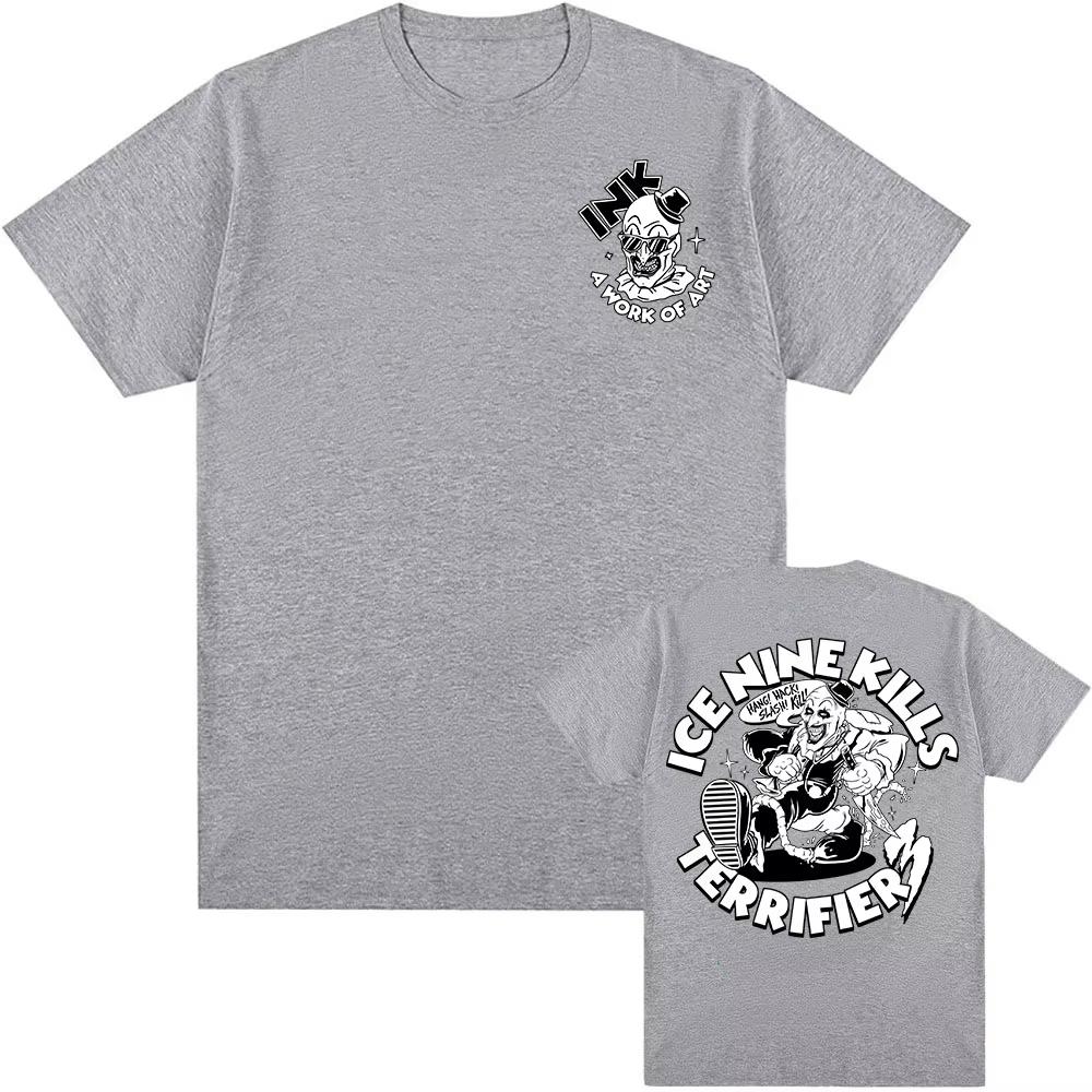 A Work of Art INK T-shirt Grunge Tshirts ShortSleeve O-neck Cotton T Shirt for Male Unisex Streetwear Graphic Tee