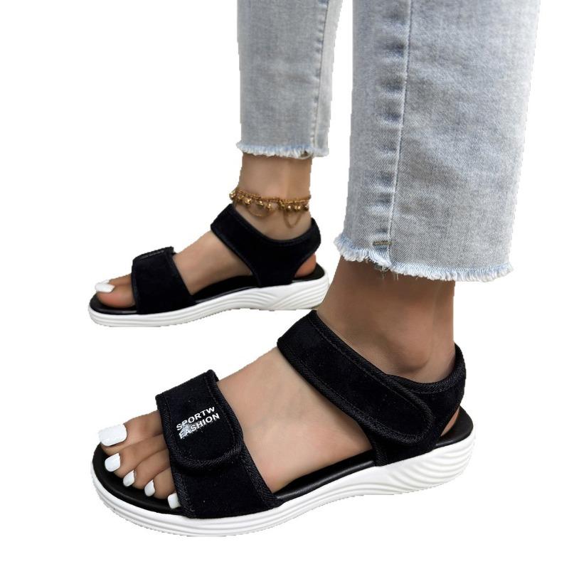 Балетки и сандалии Новый стиль пляжных повседневных женских сандалий